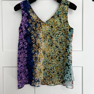 CAbi Merry Go Round Floral Blouse